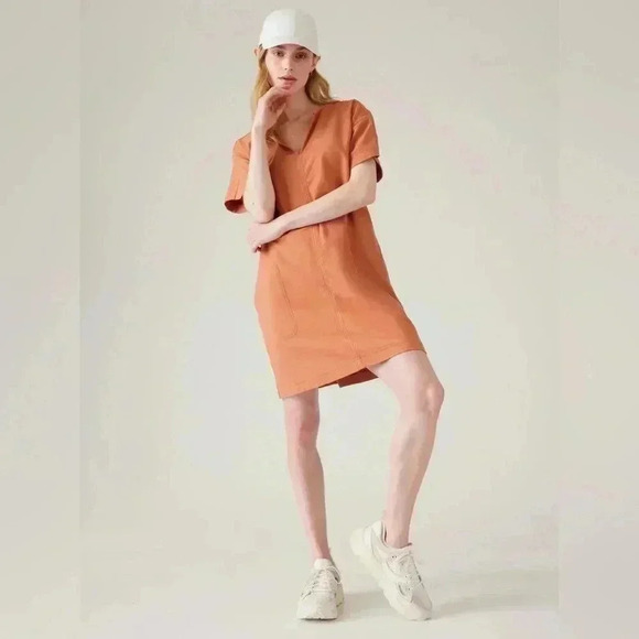 Athleta Dresses & Skirts - Athleta Farallon Dress Sunbaked Clay Size S/P #019
